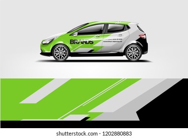 Car wrap design. Wrap, sticker and decal design for company. Vector format