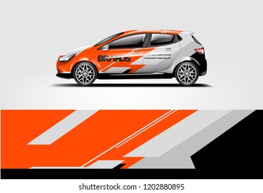 Car wrap design. Wrap, sticker and decal design for company. Vector format