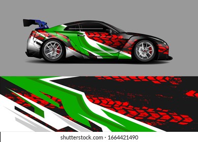 car wrap design. unique paint splashes and a abstract inspired background fill.