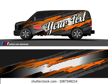car wrap design vector. abstract splatter with grunge background for vehicle branding