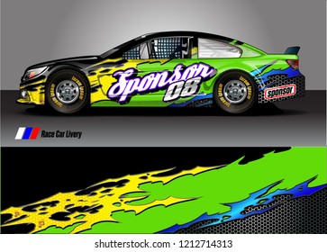 car Wrap design vector. abstract background for vehicle vinyl decals