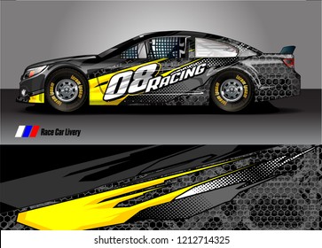 car Wrap design vector. abstract background for vehicle vinyl decals