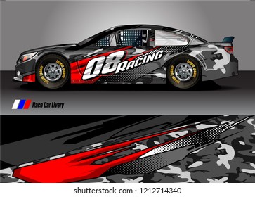car Wrap design vector. abstract background for vehicle vinyl decals