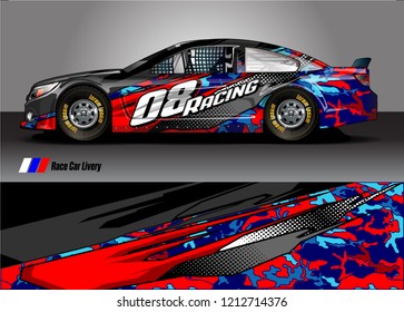 car Wrap design vector. abstract background for vehicle vinyl decals