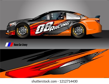car Wrap design vector. abstract background for vehicle vinyl decals