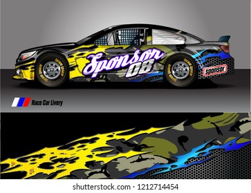car Wrap design vector. abstract background for vehicle vinyl decals