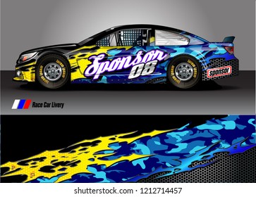 car Wrap design vector. abstract background for vehicle vinyl decals