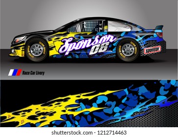 car Wrap design vector. abstract background for vehicle vinyl decals