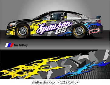car Wrap design vector. abstract background for vehicle vinyl decals