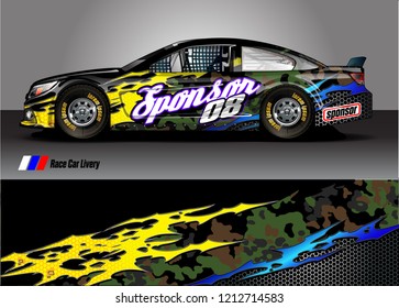 car Wrap design vector. abstract background for vehicle vinyl decals