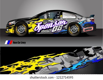 car Wrap design vector. abstract background for vehicle vinyl decals