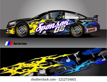 car Wrap design vector. abstract background for vehicle vinyl decals
