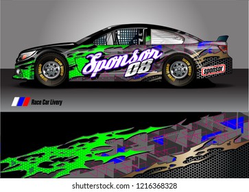 car wrap design vector. abstract background for vehicle vinyl decal