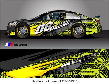 car wrap design vector. abstract background for vehicle vinyl decal