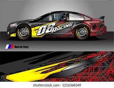 car wrap design vector. abstract background for vehicle vinyl decal