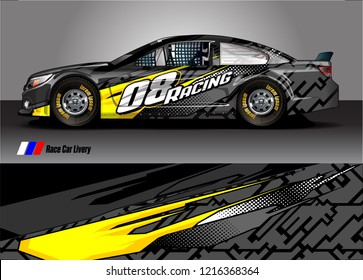 car wrap design vector. abstract background for vehicle vinyl decal