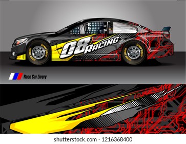 car wrap design vector. abstract background for vehicle vinyl decal