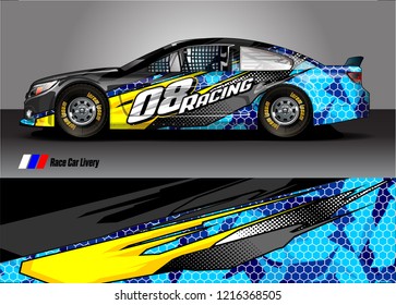 car wrap design vector. abstract background for vehicle vinyl decal