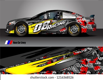 car wrap design vector. abstract background for vehicle vinyl decal