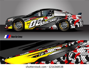 car wrap design vector. abstract background for vehicle vinyl decal