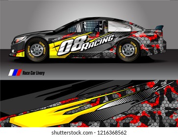 car wrap design vector. abstract background for vehicle vinyl decal