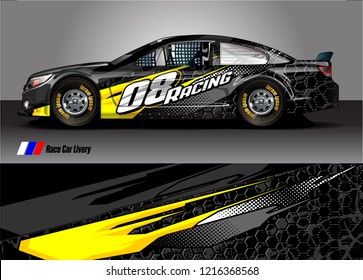 car wrap design vector. abstract background for vehicle vinyl decal