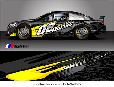 car wrap design vector. abstract background for vehicle vinyl decal