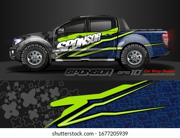 vector de diseño de envoltura de automóviles. lirio abstracto para adhesivo de calcomanías del vehículo.