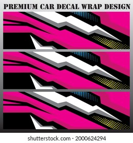 car wrap design vector abstract