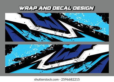 Car wrap design vector. abstract stripe racing background designs EPS 10