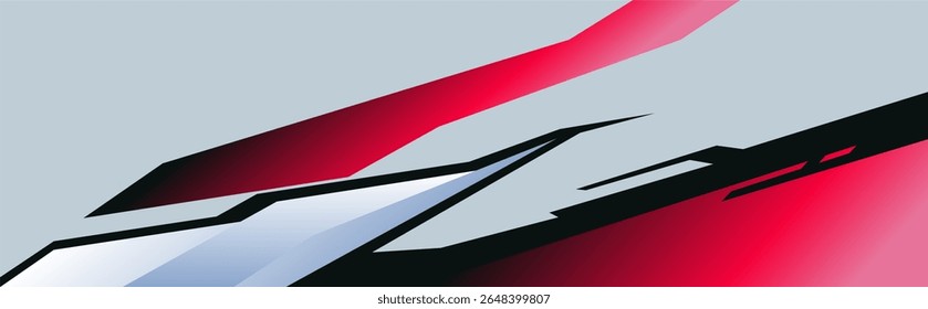 Car wrap design vector. Abstract racing graphics universal with backround. Editable vector template	