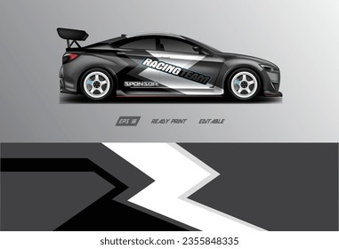 Car wrap design vector , editable, ready print