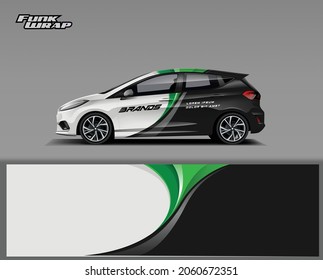 Car Wrap design. Vector file wrap design