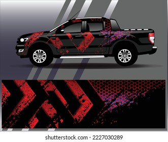 Vector de diseño de ajuste de coches. Diseños gráficos abstractos de banda de fondo de carreras de carreras para envolver la aventura y la liviandad de carreras de coches de carreras de vehículos