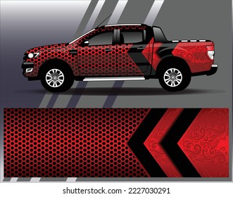 Vector de diseño de ajuste de coches. Diseños gráficos abstractos de banda de fondo de carreras de carreras para envolver la aventura y la liviandad de carreras de coches de carreras de vehículos