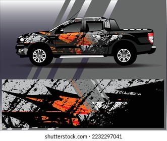 Vector de diseño de ajuste de coches. Diseños gráficos abstractos de banda de fondo de carreras de carreras para envolver la aventura y la liviandad de carreras de coches de carreras de vehículos