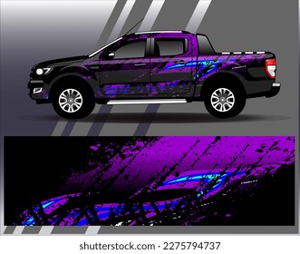 Vector de diseño de ajuste de coches. Diseños gráficos abstractos de banda de fondo de carreras de carreras para envolver la aventura y la liviandad de carreras de coches de carreras de vehículos