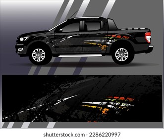 Vector de diseño de ajuste de coches. Diseños gráficos abstractos de banda de fondo de carreras de carreras para envolver la aventura y la liviandad de carreras de coches de carreras de vehículos