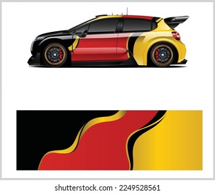 Gráficos vectoriales de diseño de ajuste de coches