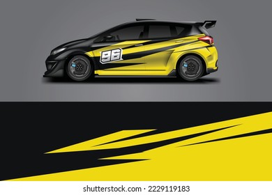 Car Wrap Design Vector, Ready Use and Editable