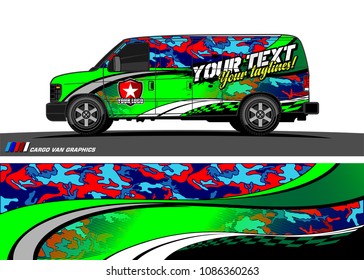 car wrap design vector. simple curved shape with grunge background design for vehicle vinyl wrap