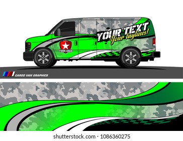 car wrap design vector. simple curved shape with grunge background design for vehicle vinyl wrap