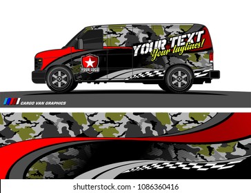 car wrap design vector. simple curved shape with grunge background design for vehicle vinyl wrap