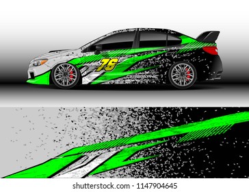 Car wrap design vector, truck and cargo van decal. Graphic abstract stripe racing background designs for vehicle, rally, race, advertisement, adventure and livery car.
