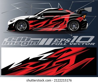 Cordón de diseño vectorial, camionera y camioneta de carga. Diseño gráfico abstracto del fondo de carreras de bandas para vehículos, carreras, carreras, aventuras y carreras de coches