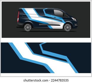  Car wrap design vector, truck and cargo van decal