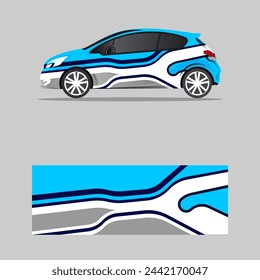 Vector de diseño de envoltura de coche, vector de diseño de calcomanía de camión y camioneta de carga