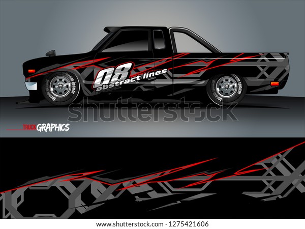 Car wrap design\
vector, truck and cargo van decal. Graphic abstract stripe racing\
background designs for vehicle, rally, race, adventure and car\
racing livery. Vector
