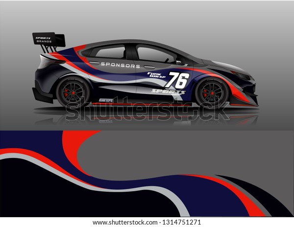 Car wrap design\
vector, truck and cargo van decal. Graphic abstract stripe racing\
background designs for vehicle, rally, race, adventure and car\
racing livery. - Vector