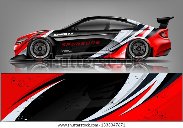 Car wrap design vector,\
truck and cargo van decal. Graphic abstract stripe racing\
background designs for vehicle, rally, race, adventure and car\
racing livery